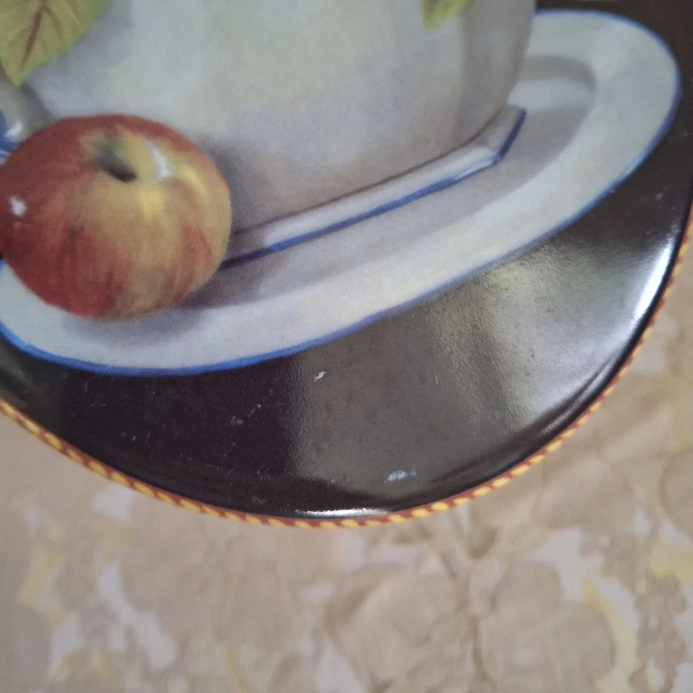 Fine Porcelain Coleccion Beatriz Manzanas Decorative Wall Plaque France